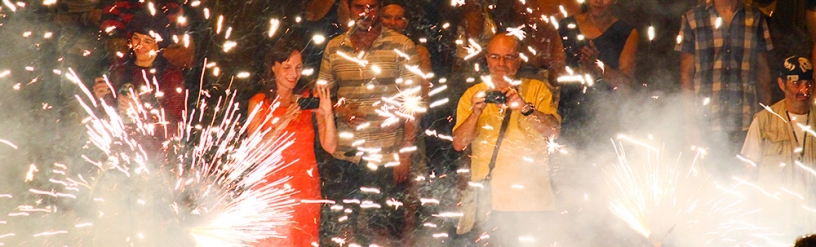 Encuentro de correfocs en Barcelona