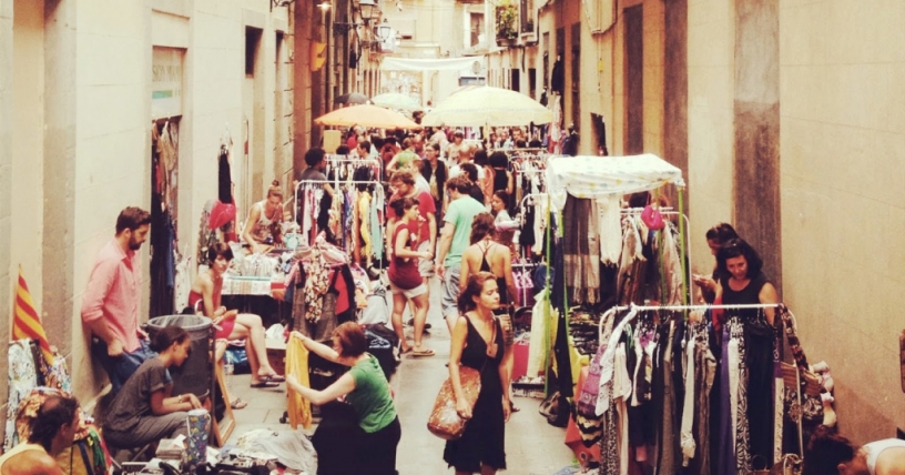 El Rastro de la Virgen, Kunstmarkt in Barcelona