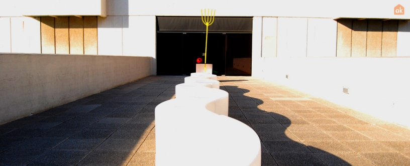 Sculpture on the Miró Foundation terrace