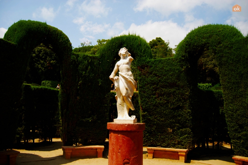 Eros statue at the Parc Laberint d'Horta