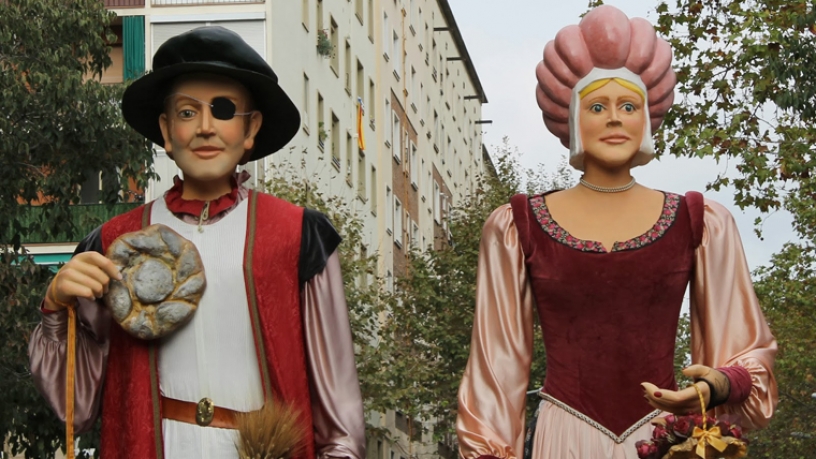 Le célèbre couple de géants Marti i la Dolça 