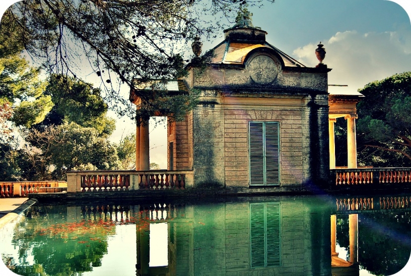 Pond at Barcelona's Labyrinth