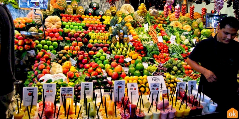 Frugter på la Boqueria