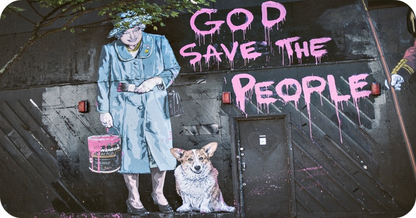 God Save the People by Mr. Brainwash