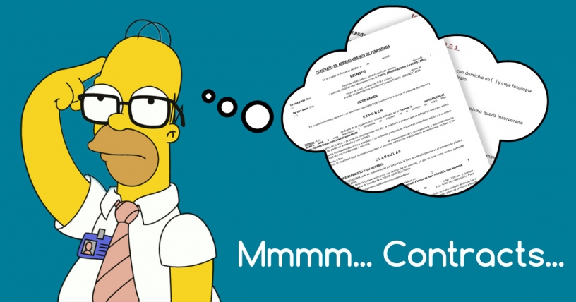 Homer pense aux contratst