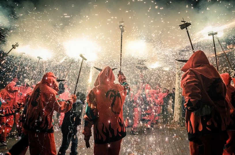 Correfocs at Horta