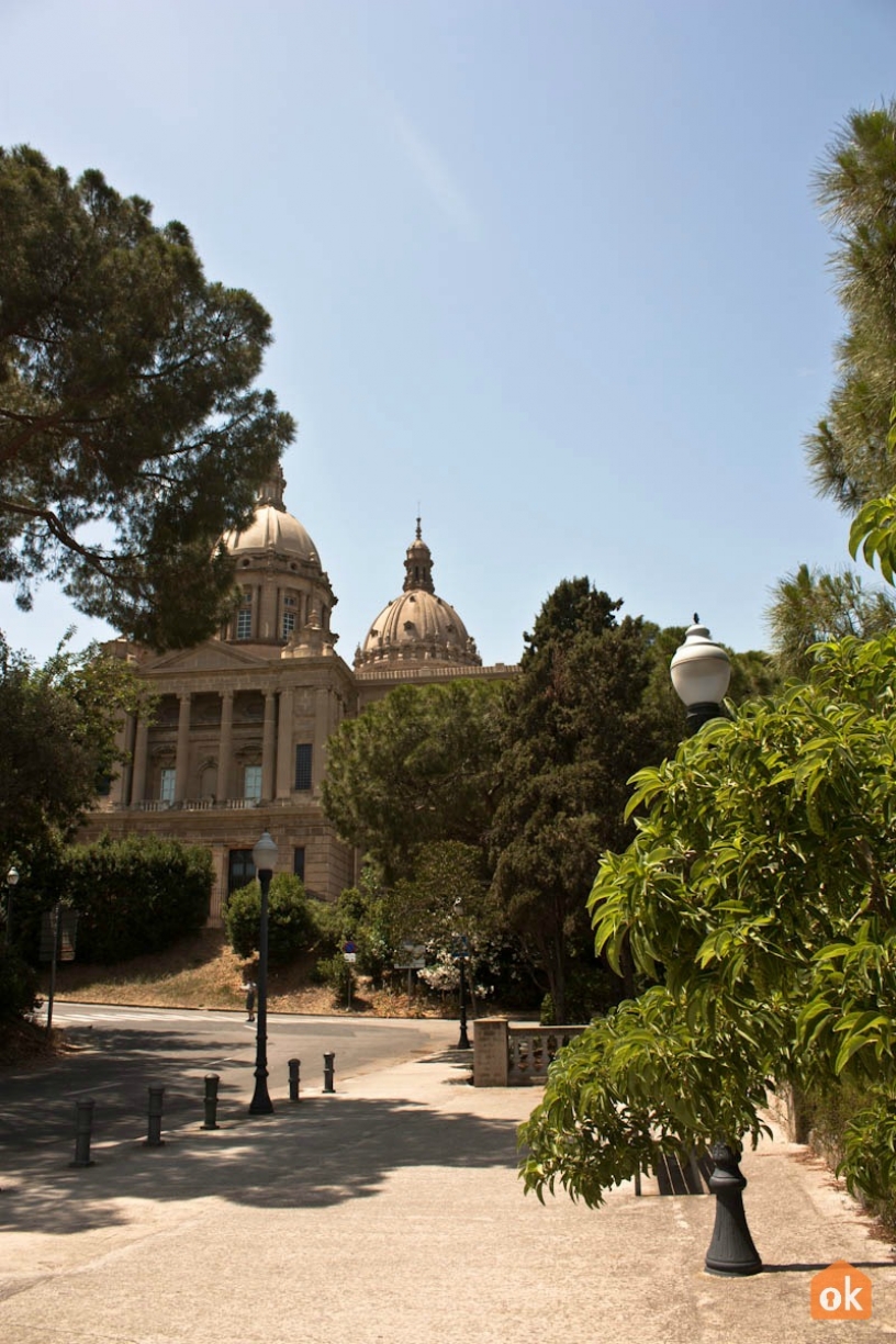 In Montjuic Barcelona parken