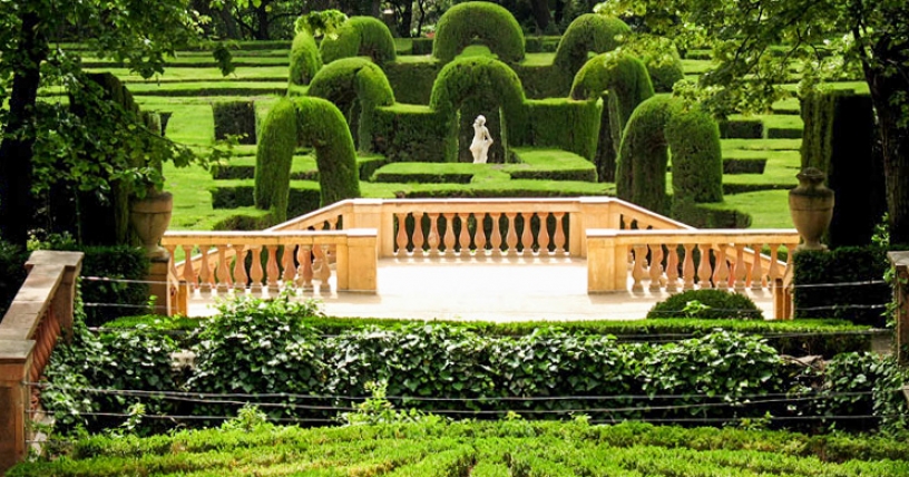 Parc Laberint d'Horta ein großer Garten