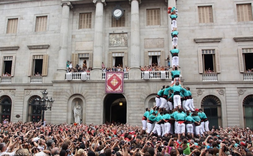 Plaça plaça sant jaume Castellers