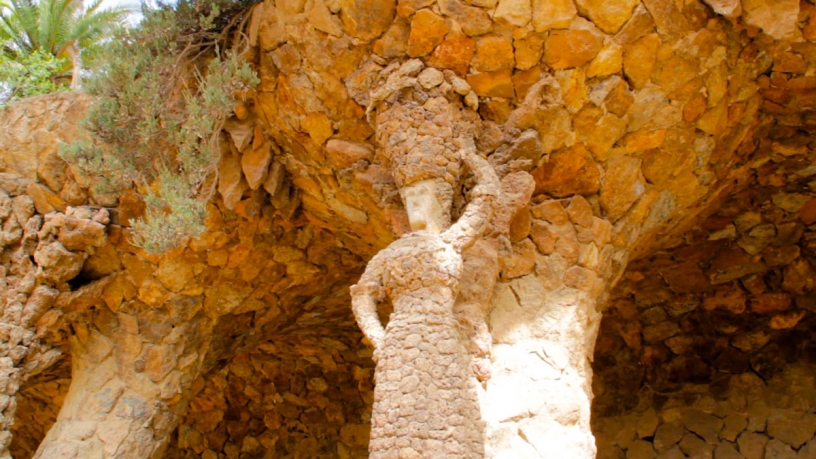 Lavandera en el Park Güell