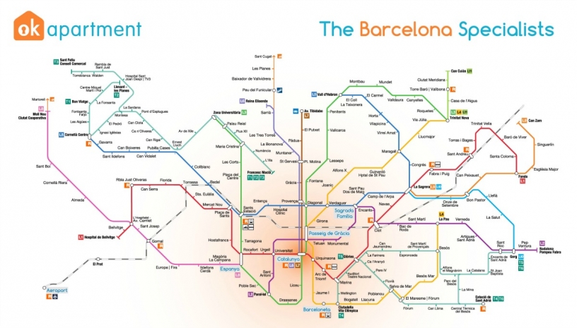 Barcelona Metro Karte