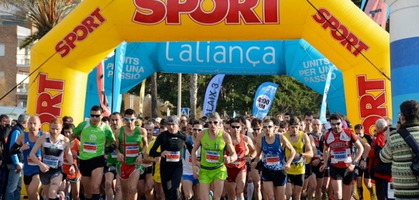 Corredores en la media maratón