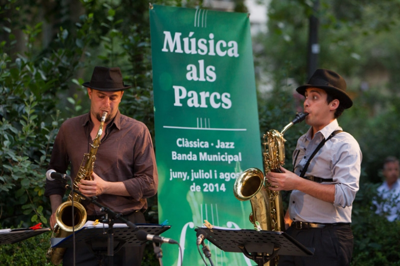 Música en los parques de Barcelona