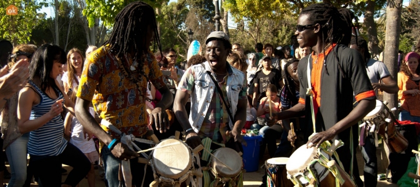 Musicians at Ciutadella park