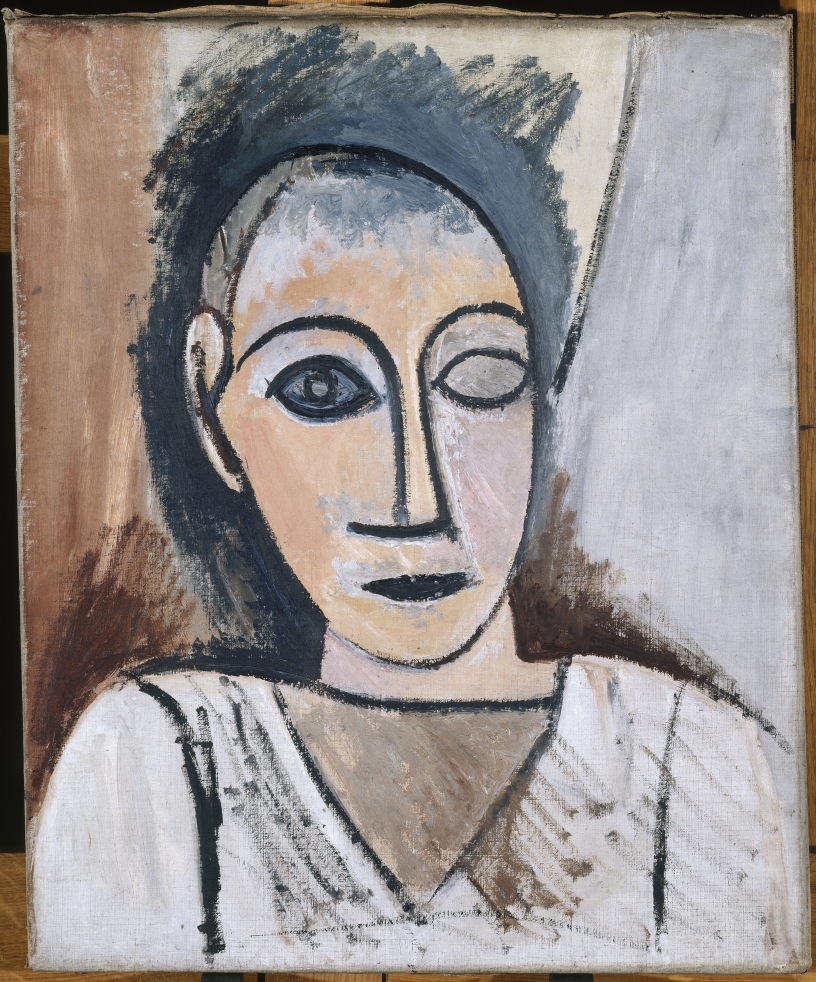 Picasso interpreting romanesque art in his style