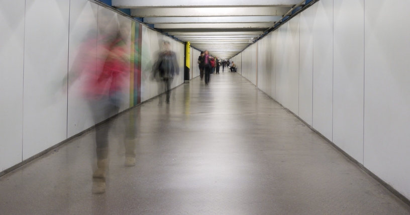 Passeig de Gracia hallway to change lines