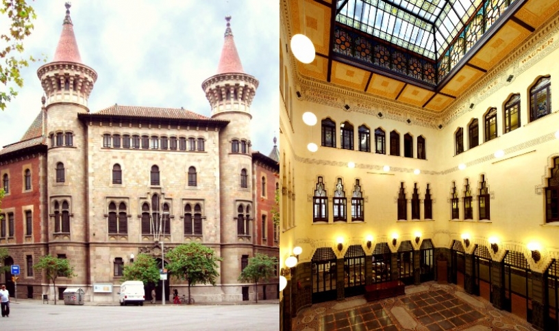 Fachada del Conservatorio Municipal de Música de Barcelona