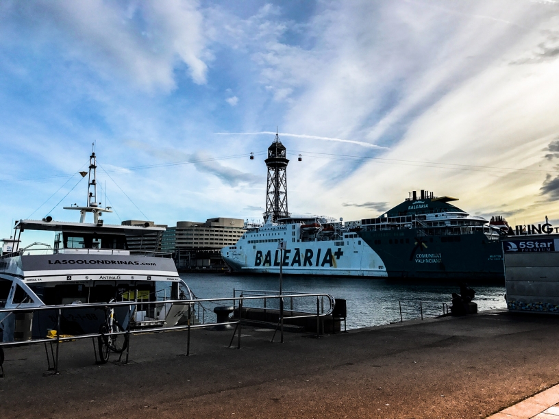 balaearia cruiseship Barcelona