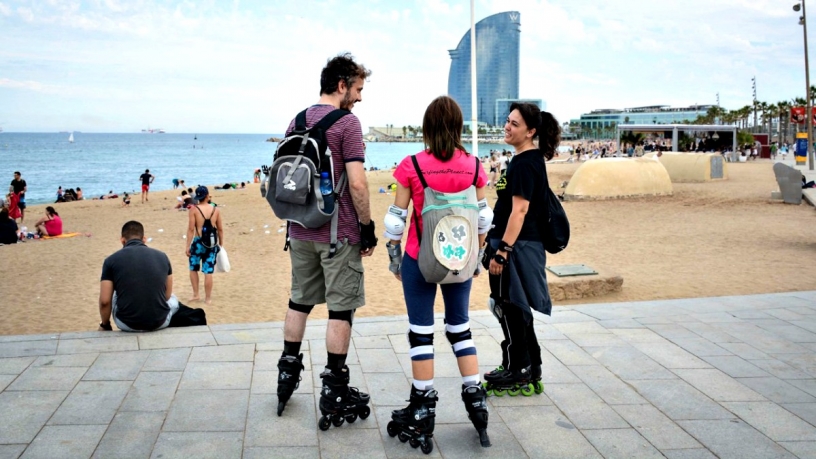 Skating in Barcelona