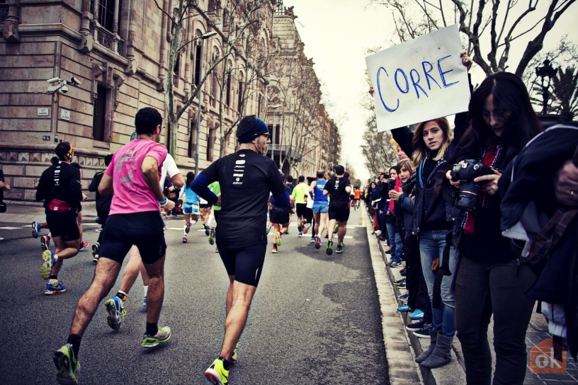 Die Rambla hochjoggen