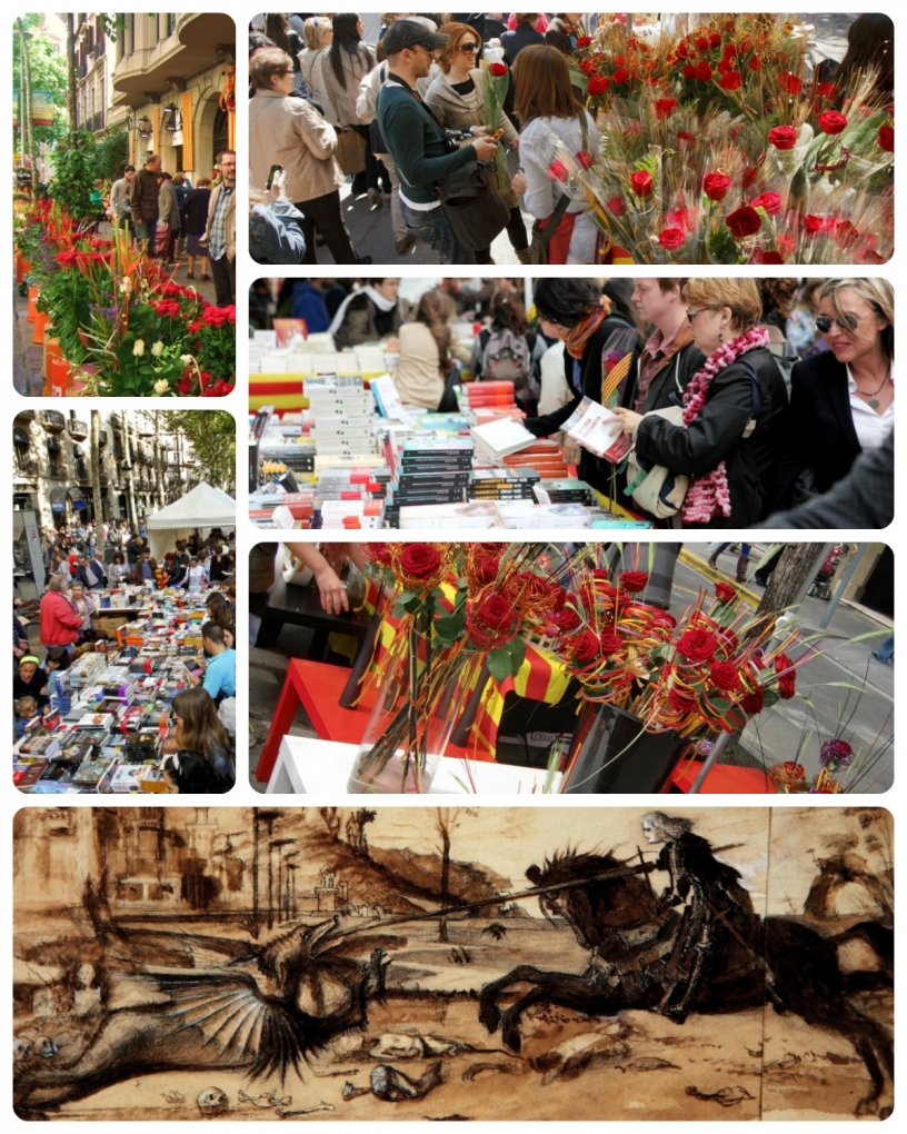 Dzień Sant Jordi w Barcelonie