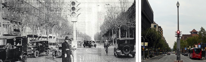 primo semaforo di Barcellona