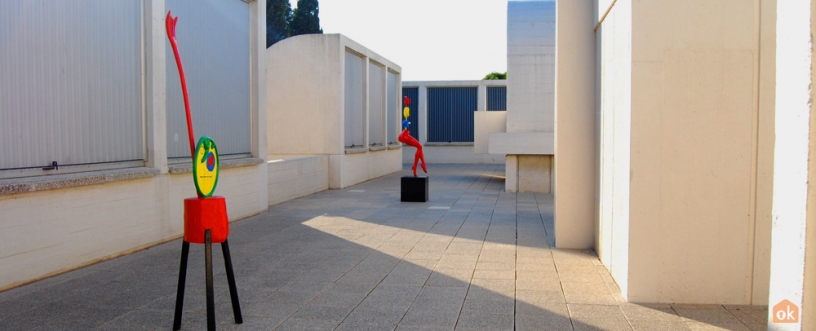 Sculptures de Miró à la Fondation