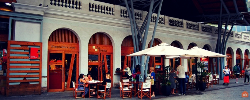 Terrasse på markedet