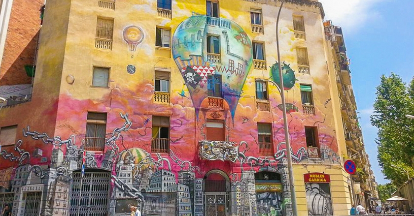 Barcelona graffiti street art