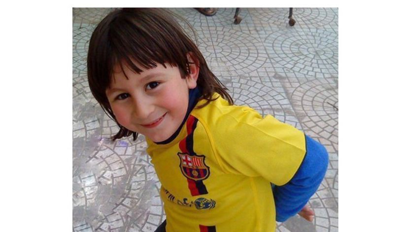 Messi como un niño