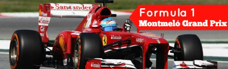 Spansk F1 Grand Prix bredvid Barcelona