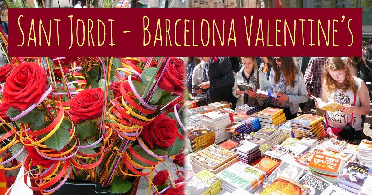 Diada de Sant Jordi, kärlekens dag i Katalonien