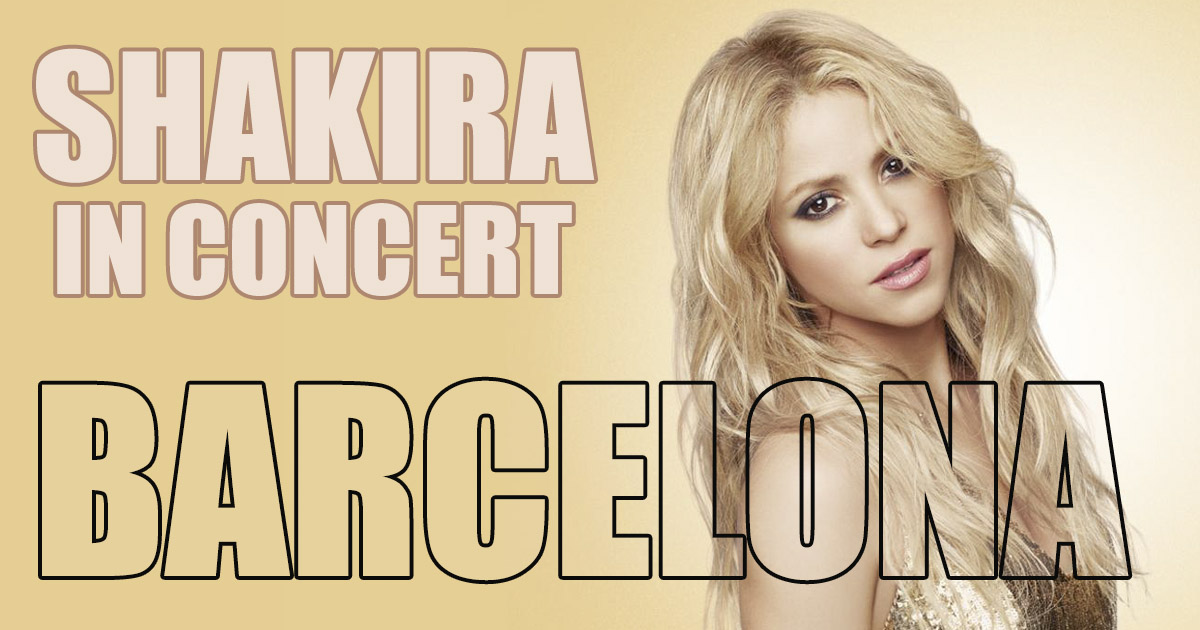 Shakira en concert à Barcelone