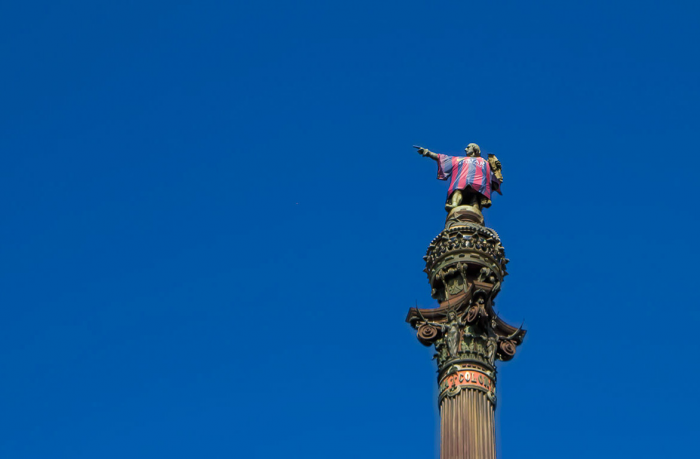 Staty av Christopher Columbus - Cristóbal Colón