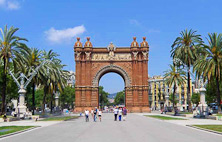 L'Arc de Triomf eller Arco del Triunfo på spanska