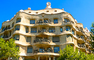 Casa Milà eller La Pedrera-Stenbrott