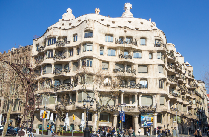 Casa Milà eller La Pedrera-Stenbrott