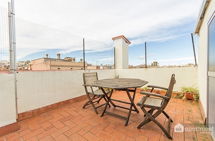 Vista de toda la terraza