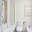 Bathroom with hydromassage bathtub