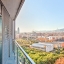 Vue sur la ville depuis le balcon