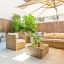 Muebles de la terraza