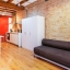 Living area beside kitchen
