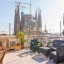 Terrasse med utsikt over Sagrada Familia