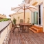 Spacious terrace with wooden decking