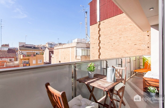 Balcony with furniture