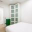 Air-conditioned bedroom with wardrobe