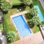 View of pool from apartment