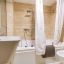 Bathroom with hydro-massage bathtub