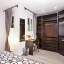 Chambre à coucher avec beaucoup de rangement