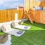 Terrace with artificial grass